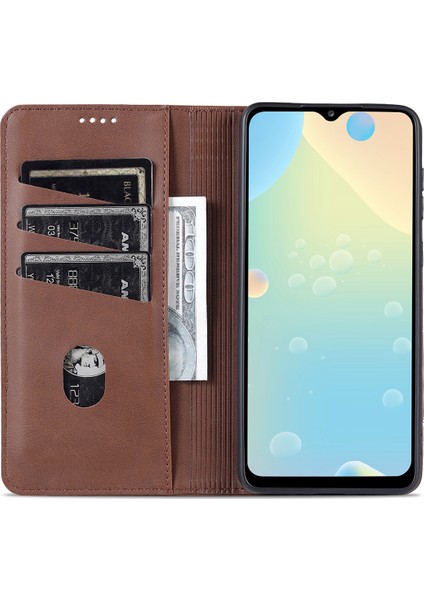 Pu Deri Cüzdan Flip Kasa Manyetik Absorpsiyon Katlama Samsung Galaxy A53 5g Için Koruyucu Kapak (Yurt Dışından)