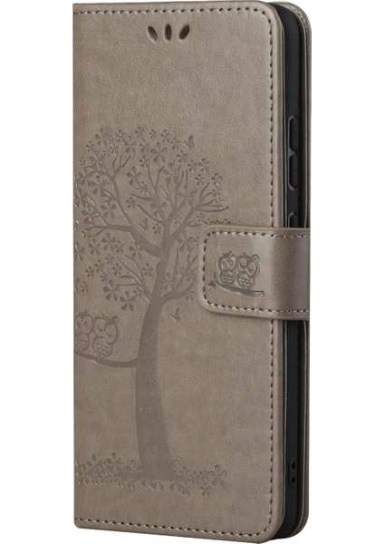 Pu Deri Baykuş Ağacı Baskılı Cüzdan Flip Case Standı Samsung Galaxy A53 5g (Yurt Dışından)
