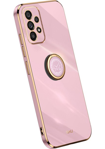 Samsung Galaxy A53 5g Için Şok Geçirmez Telefon Kapağı, Elektrokaplama Altın Kenar ile Koruyucu Tpu Telefon Kılıfı Kickstand (Yurt Dışından)