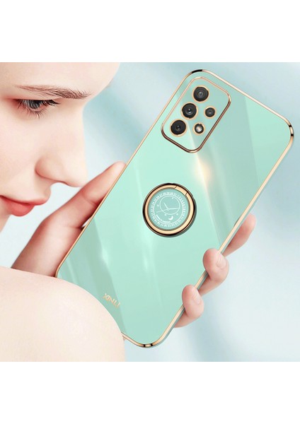 Samsung Galaxy A53 5g Için Şok Geçirmez Telefon Kapağı, Elektrokaplama Altın Kenar ile Koruyucu Tpu Telefon Kılıfı Kickstand (Yurt Dışından) fiyatları