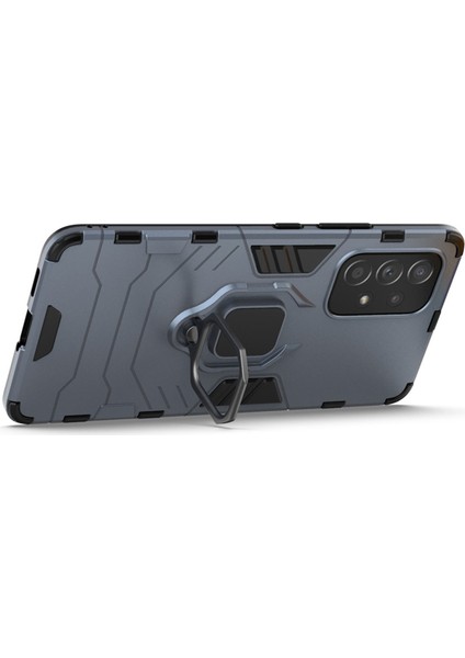 Samsung Galaxy A53 5g Için Yüzük Kickstand Hard Pc + Yumuşak Tpu Heavy Derect Shockroof Defender Telefon Kılıfı (Yurt Dışından) fiyatları