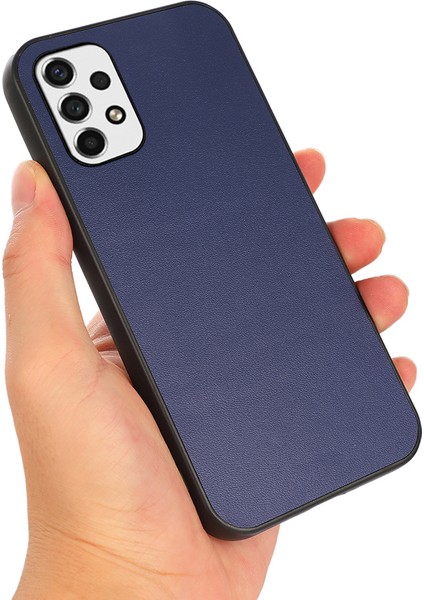 Samsung Galaxy A53 5g Için Dokulu Gerçek Işık Şok Geçirmez Deri Kaplamalı Pc + Tpu Hibrit Kılıf Telefon Kabuğu (Yurt Dışından) fiyatları
