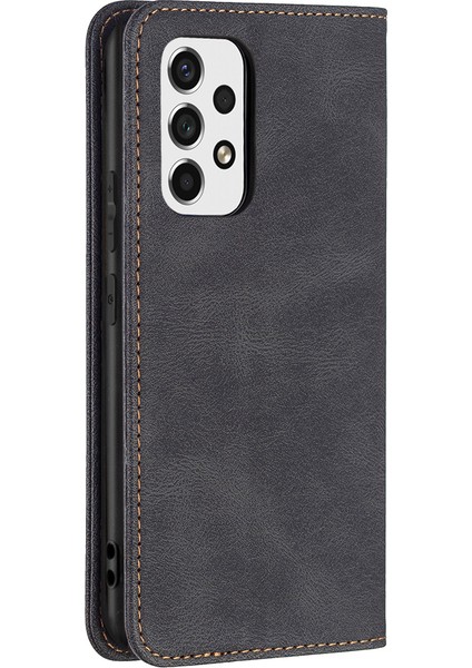 Anti-Fall Koruma Telefon Kasası Flip Tasarımı Rfıd Engelleme Deri Standı Cüzdan Telefon Kapak Koruyucusu Samsung Galaxy A53 5g (Yurt Dışından) modelleri