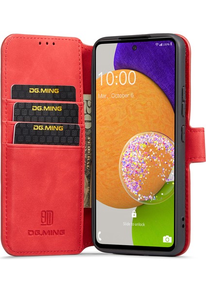Stand Cüzdan Tasarım Retro Tarzı Pu Deri Kapak Samsung Galaxy A53 5g Için Iç Yumuşak Tpu Telefon Kılıfı (Yurt Dışından)