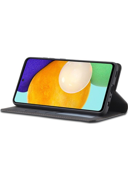 Samsung Galaxy A53 5g Için Cilt Tam Koruma Pu Deri Cüzdan Stand Telefon Kılıfı (Yurt Dışından)