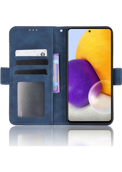 Samsung Galaxy A53 Için 5g Cep Telefon Kılıfı Pu Deri Kart Yuvaları Manyetik Flip Stand Şok Geçirmez Cüzdan Kapağı (Yurt Dışından)