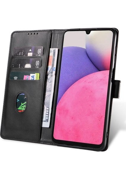Samsung Galaxy A53 5g Telefon Cüzdan Kılıfı Stand Kare Manyetik Toka Deri Kapak (Yurt Dışından)