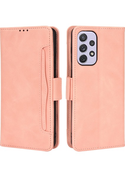 Samsung Galaxy A53 Için 5g Cep Telefon Kılıfı Pu Deri Kart Yuvaları Manyetik Flip Stand Şok Geçirmez Cüzdan Kapağı (Yurt Dışından)