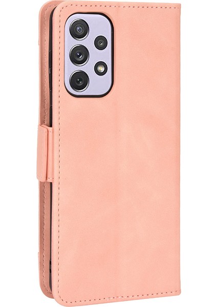 Samsung Galaxy A53 Için 5g Cep Telefon Kılıfı Pu Deri Kart Yuvaları Manyetik Flip Stand Şok Geçirmez Cüzdan Kapağı (Yurt Dışından)