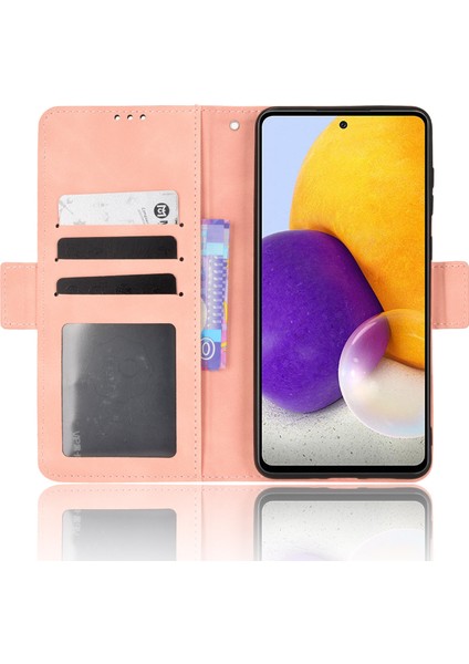Samsung Galaxy A53 Için 5g Cep Telefon Kılıfı Pu Deri Kart Yuvaları Manyetik Flip Stand Şok Geçirmez Cüzdan Kapağı (Yurt Dışından)