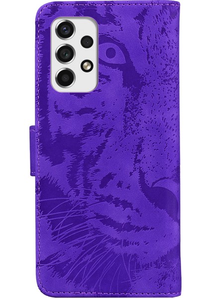 Samsung Galaxy A53 5g Flip Deri Kılıf Koruyucu Telefon Kapağı Baskı Tiger Desen Destekleme Stand Cüzdanı (Yurt Dışından) fırsatları
