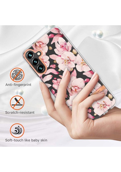 Samsung Galaxy A54 5g Koruyucu Kabuk, Damla Geçirmez Elektrokaplama Yumuşak Tpu Kılıfı Çiçek Deseni Iml Imd Telefon Kapağı (Yurt Dışından) fiyatları