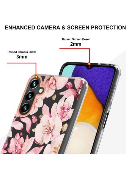 Samsung Galaxy A54 5g Koruyucu Kabuk, Damla Geçirmez Elektrokaplama Yumuşak Tpu Kılıfı Çiçek Deseni Iml Imd Telefon Kapağı (Yurt Dışından) fırsatları
