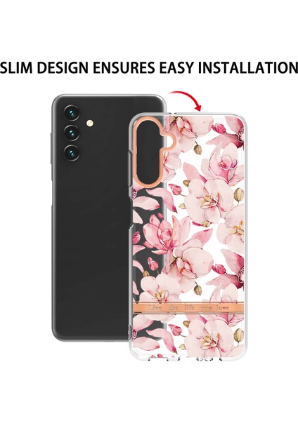 Samsung Galaxy A54 5g Koruyucu Kabuk, Damla Geçirmez Elektrokaplama Yumuşak Tpu Kılıfı Çiçek Deseni Iml Imd Telefon Kapağı (Yurt Dışından) indirimleri