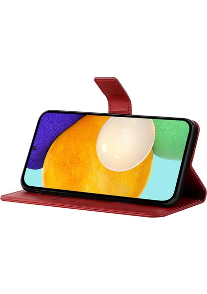 Samsung Galaxy A53 Için 5g Düz Renk Baskı Hatları Stand Cüzdanı Pu Deri Kapak Folio Flip Telefon Kasası (Yurt Dışından) fırsatları