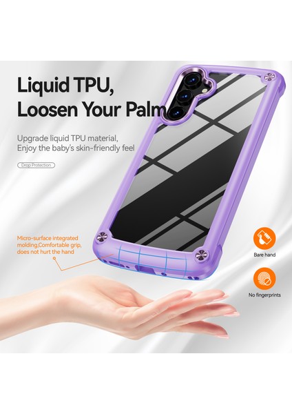 Samsung Galaxy A54 5g Alaşım Lens Çerçeve Telefon Kılıfı Pc+Tpu Elektrokaplama Damla Geçirmez Kapak (Yurt Dışından)