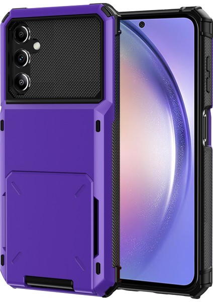 Samsung Galaxy A54 Için 5g Tpu + Pc Telefon Vaka Cep Telefonu Flip Kart Tutucu Koruyucu Kabuk (Yurt Dışından)