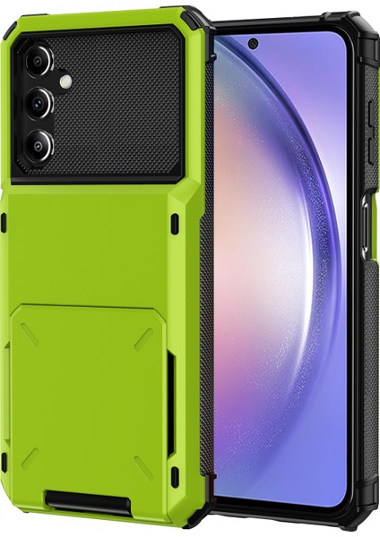 Samsung Galaxy A54 Için 5g Tpu + Pc Telefon Vaka Cep Telefonu Flip Kart Tutucu Koruyucu Kabuk (Yurt Dışından)