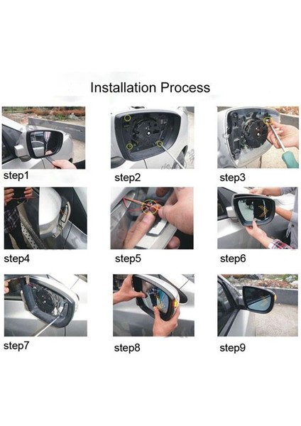 Opel Corsa D Ayna Gündüz Ledi Amber Renk 14 Led'li