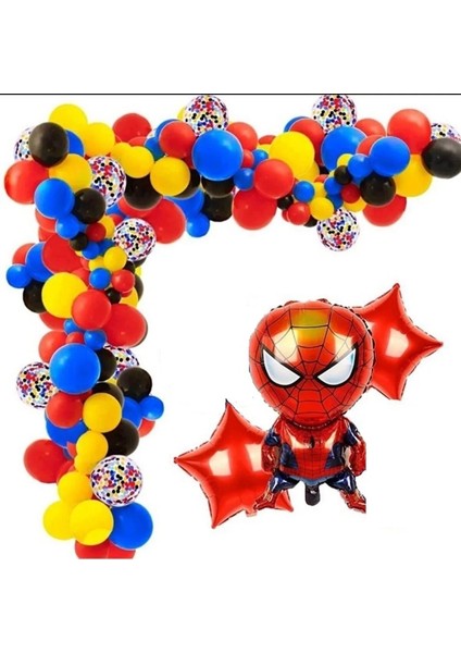 Örümcek Adam Temalı Balon Zincir Seti