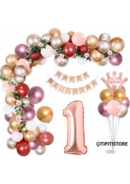 Lüks 1 Yaş Balon Set