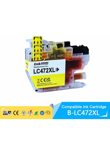 Brother MFC-J3940DW LC472XL Y Sarı Yüksek Kapasite Muadil Kartuş 1500 Sayfa