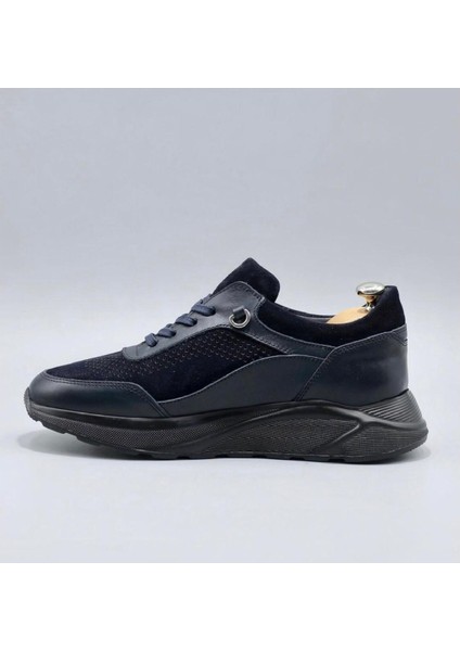 Petit Model Hakiki Deri Erkek Lacivert Sneaker