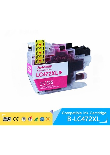 Brother MFC-J3540DW LC472XL M Kırmızı Yüksek Kapasite Muadil Kartuş 1500 Sayfa