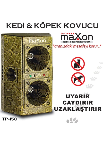 TP-150 Sabit Tip Ultrasonik Kedi Kovucu ve Köpek Kovucu Elektronik Cihaz Uyarır ve Uzaklaştırır