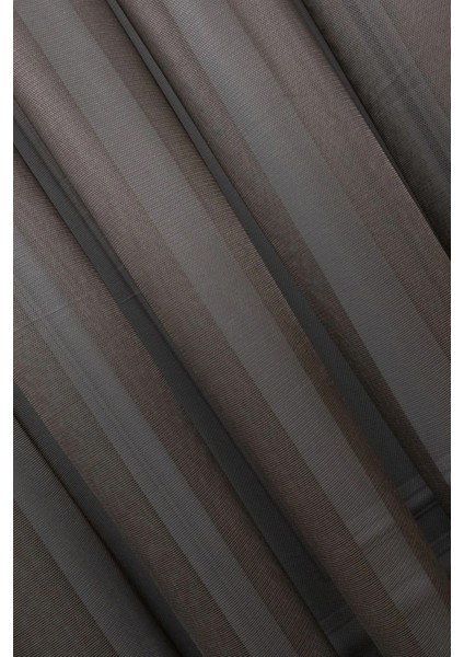 Taç Kahverengi Düz Renk, 1/3 Sık Pile Tül Perde Tek Kanat - 100 x 260 cm fırsatları
