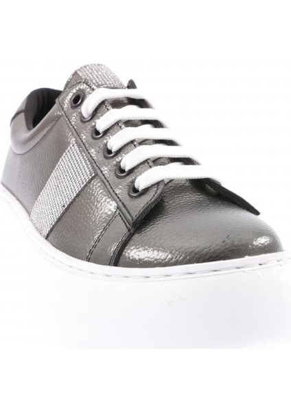 873-23Y Kadin Bağcikli Yanlari Bantli Silver Taşli Sneaker Ayakkabi fiyatları