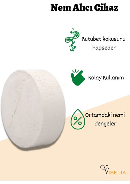 Nem Alıcı Rutubet Giderici Yedek Tablet 450 gr 3 Adet Rutubet Önleyici