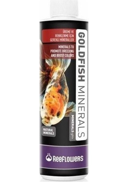 Reeflowers Goldfish Minerals - Japon Balıkları Için Üreme ve Renklenme Minerali 50 ml