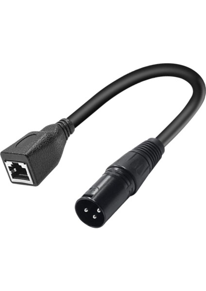 Dmx Denetleyici LED Aydınlatma Aşaması Için Xlr 3 Pin RJ45 Adaptör Kablosu 30CM (Yurt Dışından)