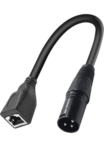 Dmx Denetleyici LED Aydınlatma Aşaması Için Xlr 3 Pin RJ45 Adaptör Kablosu 30CM (Yurt Dışından)