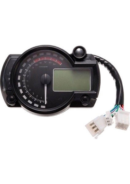 Motosiklet Motosiklet Dijital LCD Speedometer Kilometre Sayacı Gauge 14000 Rpm 299 Kmh (Yurt Dışından)