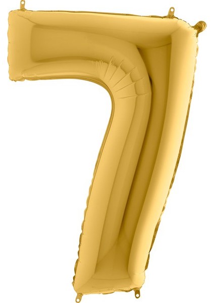 Grabo Rakam Folyo Balon 40" Altın -7-