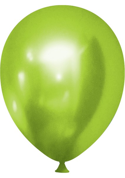 Krom Balon 5" Baskısız 50LI - Yeşil-