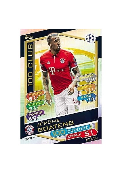 Jerome Boateng 100 Clup Card