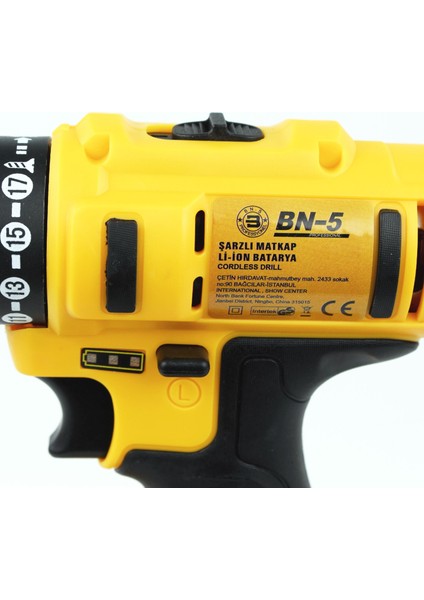 Bn-5 Şarjlı / Akülü Matkap / Darbeli / 24 Volt / 5 Amper / Set