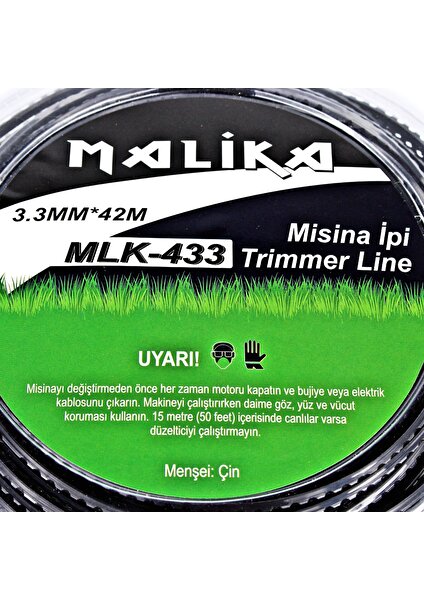 4 Köşe Misina / Tırpan / 3.3 mm / 42 Metre / Malika /