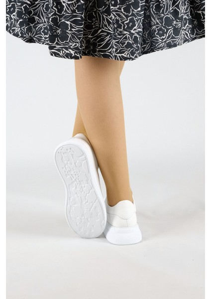 Hakiki Deri Kadın Sneaker Beyaz fırsatları
