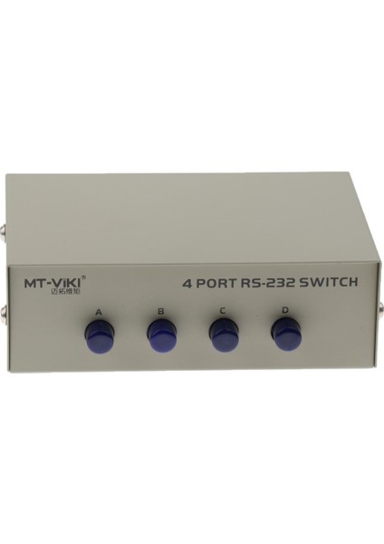 Prettyia Db9 Pın Seri RS232 Anahtar Kutusu Kılavuzu 4 Ports Verileri (Yurt Dışından)