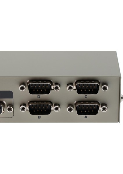 Prettyia Db9 Pın Seri RS232 Anahtar Kutusu Kılavuzu 4 Ports Verileri (Yurt Dışından)