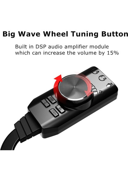 USB 2.0 Ila 3,5 mm Ses Harici Fiş Çalma Kulaklık Stereo Ses Kartı Adaptörü (Yurt Dışından) fırsatları