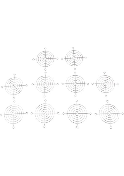 10X Pc Soğutma Fanı Izgara Koruyucu Parmak Koruma Koruyucu Metal Örgü 12CM (Yurt Dışından) fiyatları