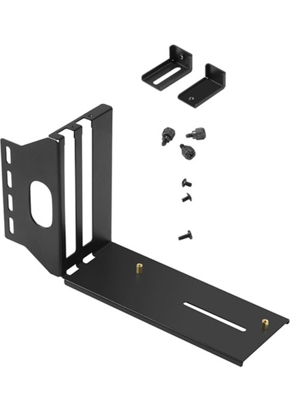 Siyah Pcıe 16X Grafik Kart Kablosu Dikey Braket Montaj Adaptör Desteği (Yurt Dışından)