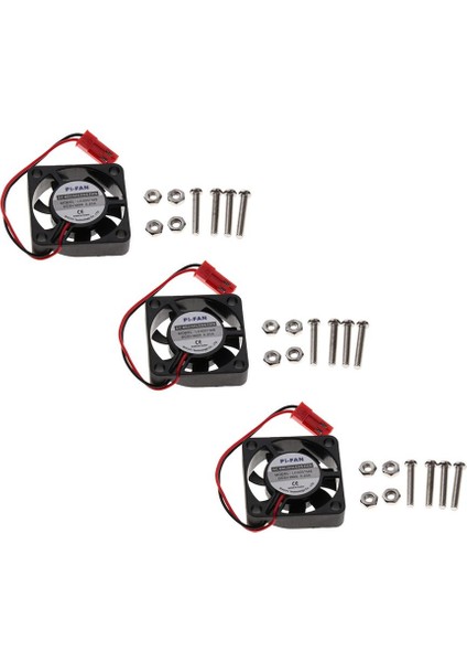 3pack Soğutma Fanı 30X30X7MM Fırçasız Cpu Soğutucu Fanlar + Ahududu Pi Için Soğutucu (Yurt Dışından)