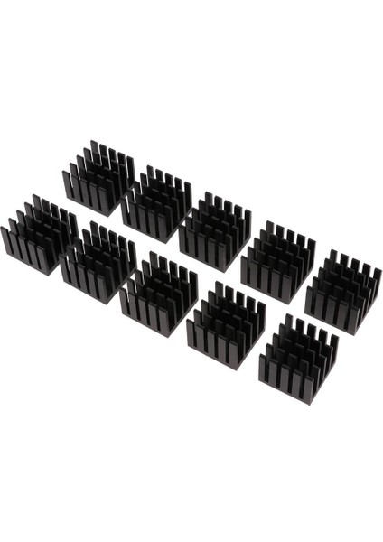 10PCS Siyah 0.8 "x0.8" X0.6 "alüminyum Isı Lavabosu Ispinin Soğutucu Fin Modülü (Yurt Dışından) fiyatları