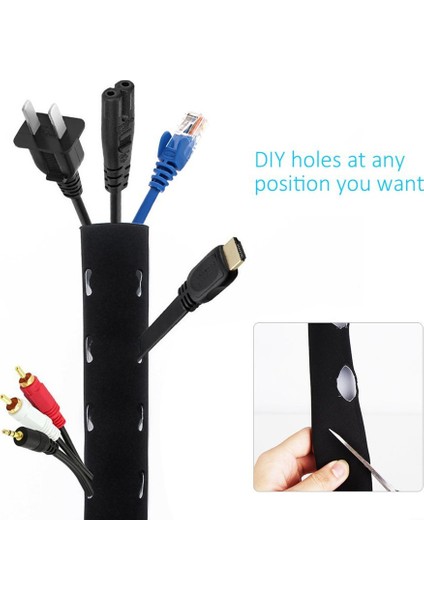 Eski Düzenleyece Kullanıcı, Ord Düzenleyici Ayarabilir Kullanıcı, Alık Yönetim Kulluğu, Siyah Beyaz Esnek Neopren Yetenekli Organizatör - 300*13.5CM C (Yurt Dışından)